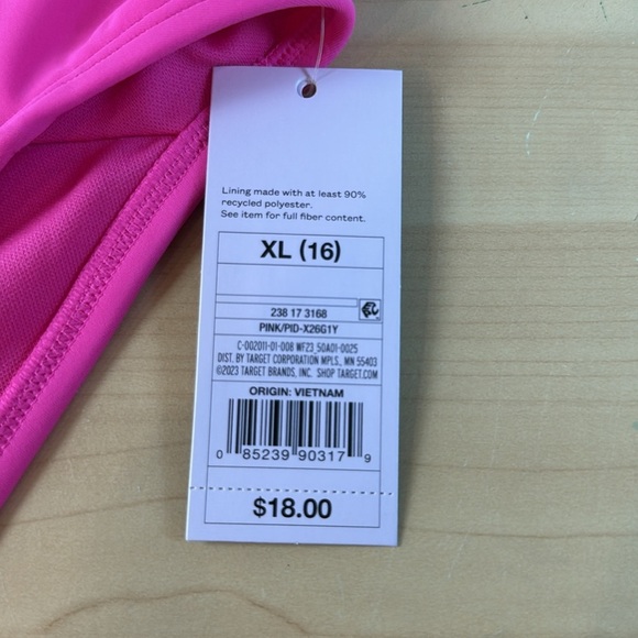 NWT Wild Fable Pink High Waist Cheeky Bikini Bottom - Picture 3 of 6